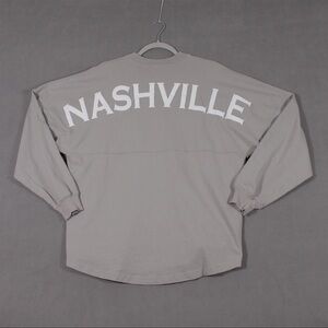 Spirit Gray Long Sleeve Nashvilleo oversized jersey size M